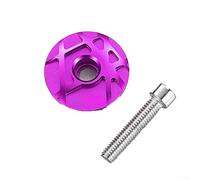 Belnotelt Vástago de bicicleta de aleación de aluminio y tapa superior de auriculares, abrazadera de 31,8 mm para horquillas de 28,6 mm, componente ligero para manillar de ciclismo con ajuste seguro