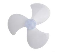 Belnotelt Ventilador de plástico de 16 pulgadas, 3 hojas con cubierta de tuerca, para ventiladores de escritorio de pedestal de pie, material PP, parte de repuesto de flujo de aire silencioso, blanco