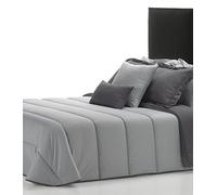 Belnou Edredón Nórdico Stripe, Microfibra, Gris, 240x220x8 cm