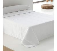 Belnou Edredon Relleno Nordico Tacto Pluma. Blanco Liso. Microfibra y Fibra Hueca. Blando Comodo Ligero. Diseño y Calidad. 4 Estaciones 250 gr. 220x220 cm Cama 135 cm