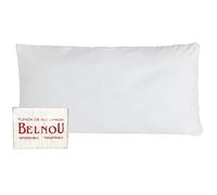 Belnou Pack 2 Funda de Alomohada Antiácaros 75x40 cm, Impermeable, Transpirable, 100% Algodón Natural, con Cremallera, Lavable a 95º, Resiste +100 Lavados, Blanca, Fabricado en España, AA232