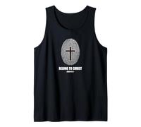 Belong to Christ Faith Fingerprint Cross Isaiah 43:1 Camiseta sin Mangas