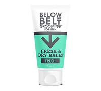 Below The Belt Fresh & Dry Balls Anti Chafe Deodorant Gel Fresh Scent 75ml | Anti-Chafing and Deodorant Gel for Men. Long Lasting Odour Control. Quick Dry Intimate Protection with a fresh scent.
