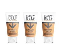 Below The Belt Gel limpiador íntimo femenino, sin jabón, limpiador diario con pH equilibrado y fragancia Brisa Fresca - Pack de 3 unidades de 75 ml.
