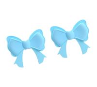 BELOWSYALER 1 par de elegantes lazos de silicona para auriculares, ajuste universal para varias marcas, 8 x 8,8 cm, añade un toque divertido para auriculares