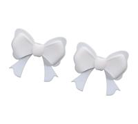 BELOWSYALER 1 par de elegantes lazos de silicona para auriculares, ajuste universal para varias marcas, 8 x 8,8 cm, añade un toque divertido para auriculares