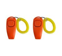 BELOWSYALER 2 silbatos para entrenamiento de perros con correa de muñeca para comandos eficaces y control de comportamiento para entrenamiento de mascotas en interiores y exteriores