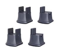 BELOWSYALER 4 elevadores silenciosos para patas de muebles, diseño de 360 grados, protectores de pie de construcción de zinc, deslizadores multidireccionales