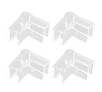 BELOWSYALER 4 protectores de bordes de acuario transparentes para peceras, protectores de bordes de paisaje, a prueba de golpes, protectores de esquina de cristal para acuario