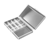 BELOWSYALER 4 ranuras LR06 - Caja de almacenamiento para batería, contenedor de almacenamiento de baterías, funda rígida, contenedor de almacenamiento ajustable
