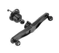 BELOWSYALER Adaptador divisor de 1 a 2 cabezales con soporte de teléfono para cabeza, adaptador de conector de extensión de base