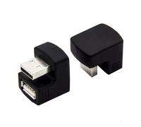 BELOWSYALER Adaptador USB 2.0 macho hembra de 480 mbps, transmisión de datos de alta velocidad, durabilidad, construcción de metal ABS, ahorro de espacio, cable de extensión USB en forma de U