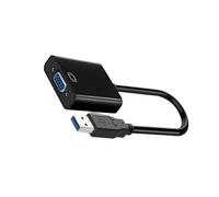 BELOWSYALER Adaptador USB 3.0 a VGA 1080P para ordenador portátil, monitor, proyector, salida de vídeo, dongle portátil a VGA