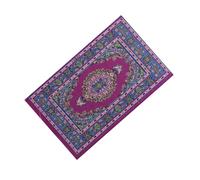 BELOWSYALER Alfombras en miniatura tradicionales étnicas para casas de muñecas a escala 1/12, accesorios decorativos para sala de estar