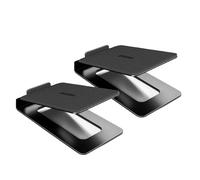 BELOWSYALER Altavoces inclinados de acero al carbono, amplia compatibilidad con dispositivos, diseño de ahorro de espacio para sistemas de sonido, soporte de metal