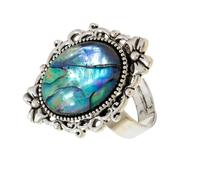 BELOWSYALER Anillos ajustables de moda con detalle de concha natural, anillos contemporáneos de vástago abierto, perfectos para el uso diario, One Size, como se describe, como se describe