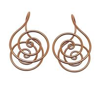 BELOWSYALER Anillos de mano únicos con espirales de cobre para relajación, accesorios de mano elegantes para mujeres y hombres, regalo de joyería, One Size, como se describe
