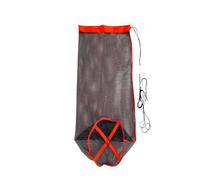 BELOWSYALER Bolsa plegable de nailon para jaula de peces, red de pesca compacta con bordes reforzados, almacenamiento acuático portátil, red de pesca con cordón para exteriores