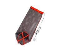 BELOWSYALER Bolsa plegable de nailon para jaula de peces, red de pesca compacta con bordes reforzados, almacenamiento acuático portátil, red de pesca con cordón para exteriores
