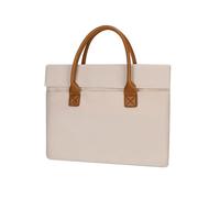 BELOWSYALER Bolsa portátil para laptop de 13 a 15 pulgadas para mujer, Color crema, One Size