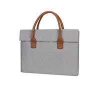 BELOWSYALER Bolsa portátil para laptop de 13 a 15 pulgadas para mujer, gris claro, One Size