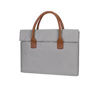BELOWSYALER Bolsa portátil para laptop de 13 a 15 pulgadas para mujer, gris claro, One Size