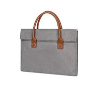 BELOWSYALER Bolsa portátil para laptop de 13 a 15 pulgadas para mujer, gris oscuro, One Size