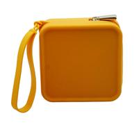 BELOWSYALER Bolsas de almacenamiento, pequeña bolsa cuadrada para brochas de maquillaje, bolsa de almacenamiento de silicona impermeable para cable de auriculares, lápiz labial, bolsa de maquillaje,