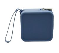 BELOWSYALER Bolsas de almacenamiento, pequeña bolsa cuadrada para brochas de maquillaje, bolsa de almacenamiento de silicona impermeable para cable de auriculares, lápiz labial, bolsa de maquillaje,