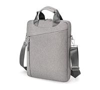 BELOWSYALER Bolsas de negocios para laptop de 15.6 pulgadas, a prueba de salpicaduras, portátil, bandolera, bolsa de hombro para laptop, negro/azul/gris claro/gris oscuro, gris oscuro, One Size