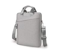 BELOWSYALER Bolsas de negocios para laptop de 15.6 pulgadas, a prueba de salpicaduras, portátil, bandolera, bolsa de hombro para laptop, negro/azul/gris claro/gris oscuro, gris claro, One Size