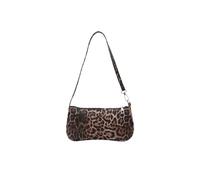 BELOWSYALER Bolso de hombro informal con estampado de leopardo, correa ergonómica, práctica mezcla de poliéster, accesorio de moda, elegante, pequeño bolso retro, Brown, One Size