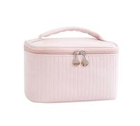 BELOWSYALER Bolso de Hombro,Lindo Bolso de Maquillaje de PU para Mujer,Organizador de artículos de tocador,Bolsa de cosméticos de Viaje,Bolsas de Lavado portátiles de Gran Capacidad para Mujer