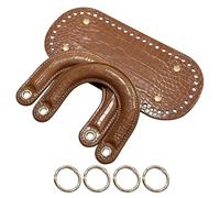 BELOWSYALER Bolso de mano de piel sintética, accesorios de moda para creaciones únicas, accesorios de bolso de mano de poliuretano