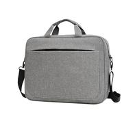 BELOWSYALER Bolso de mano para portátil de 15.6 pulgadas, gran capacidad, maletines, mensajero, portátil, documentos, bolsa para computadora, Gray, One Size