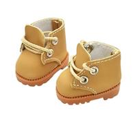 BELOWSYALER Botines de moda con cordones para muñeca de 17 cm, figura de anime, zapato de poliuretano para decoración de muñecas de peluche, accesorios de muñeca