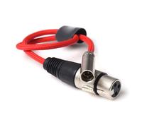 BELOWSYALER Cable de alimentación XLR de 3 pines hembra a macho pequeño, ideal para escenario y estudio, cable de sonido flexible de 40 cm