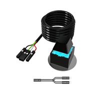 BELOWSYALER Cable de extensión de botón de encendido para computadora, construcción de ABS, instalación rápida para la mayoría de placas base, interruptores de alimentación externos ABS