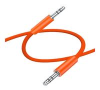 BELOWSYALER Cable de sonido flexible de 3,5 mm macho a macho, cable adaptador de 3 secciones con blindaje trenzado para teléfonos y portátiles, cable de extensión de auriculares