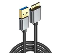 BELOWSYALER Cable USB 3.0 macho a MicroB macho, transmisión de 5 Gbps para dispositivos, cable MicroB para almacenamiento externo