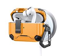 BELOWSYALER Caja de auriculares a prueba de golpes para pods de 3ª generación, soporte de teléfono con diseño de carga automática, soporte de teléfono duradero para pods