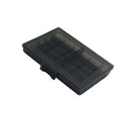 BELOWSYALER Caja de batería portátil de polipropileno con espacio de almacenamiento seguro para baterías 2A 3A