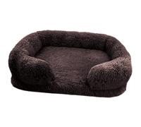 BELOWSYALER Cama para mascotas con cojín desmontable, suave y peludo, antideslizante, canasta para perros, sofá desmontable para invierno