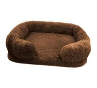 BELOWSYALER Cama para mascotas con cojín desmontable, suave y peludo, antideslizante, canasta para perros, sofá desmontable para invierno