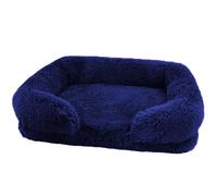 BELOWSYALER Cama para mascotas con cojín desmontable, suave y peludo, antideslizante, canasta para perros, sofá desmontable para invierno
