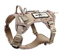 BELOWSYALER Chaleco de entrenamiento ajustable para entrenamiento y caminar, cinturón de camuflaje para perros grandes y pequeños, arnés resistente con asa para perros grandes