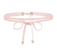 BELOWSYALER Collar 2023 con lazo y cadena de clavícula, elegantes collares cortos para mujer, joyería de temperamento, accesorio de cadena de cuello con lazo, talla única, como se describe, como se