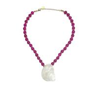 BELOWSYALER Collar de perlas naturales de conchas marinas, ligero, elegante, joyería para mujer, accesorios de fiesta, aretes de moda, One Size, como se describe, como se describe