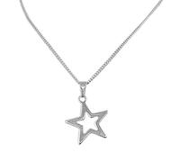 BELOWSYALER Collar estético de estrella de cinco puntas, cadena de clavícula simple para mujeres y niñas, joyería de boda, fiesta, regalo de cumpleaños, collares de estrella de cinco puntas para mujer