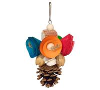 BELOWSYALER Colorido juguete molar de loro que promueve el mantenimiento de los picos y proporciona un divertido juguete colgante para moler picos de pájaros en jaulas de interior
